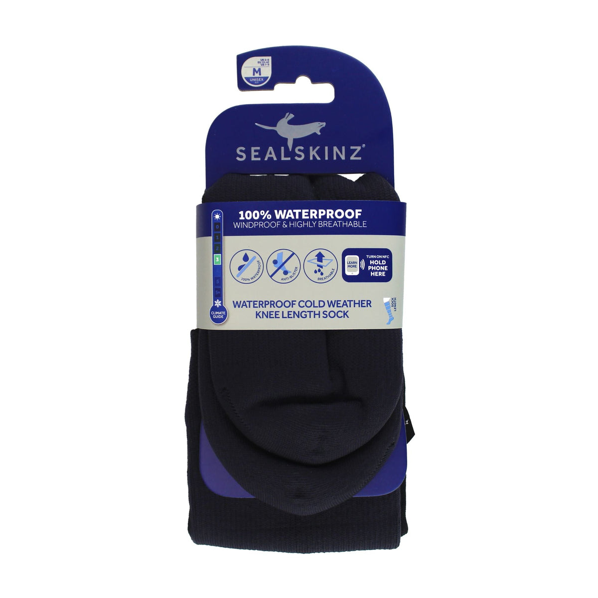 1 Pack Mens Waterproof Cold Weather Knee Socks