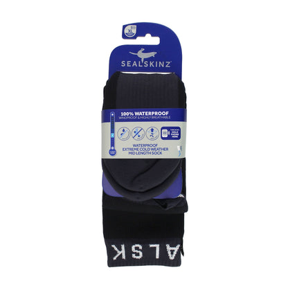 1 Pack Mens Waterproof Extreme Cold Weather Mid Socks