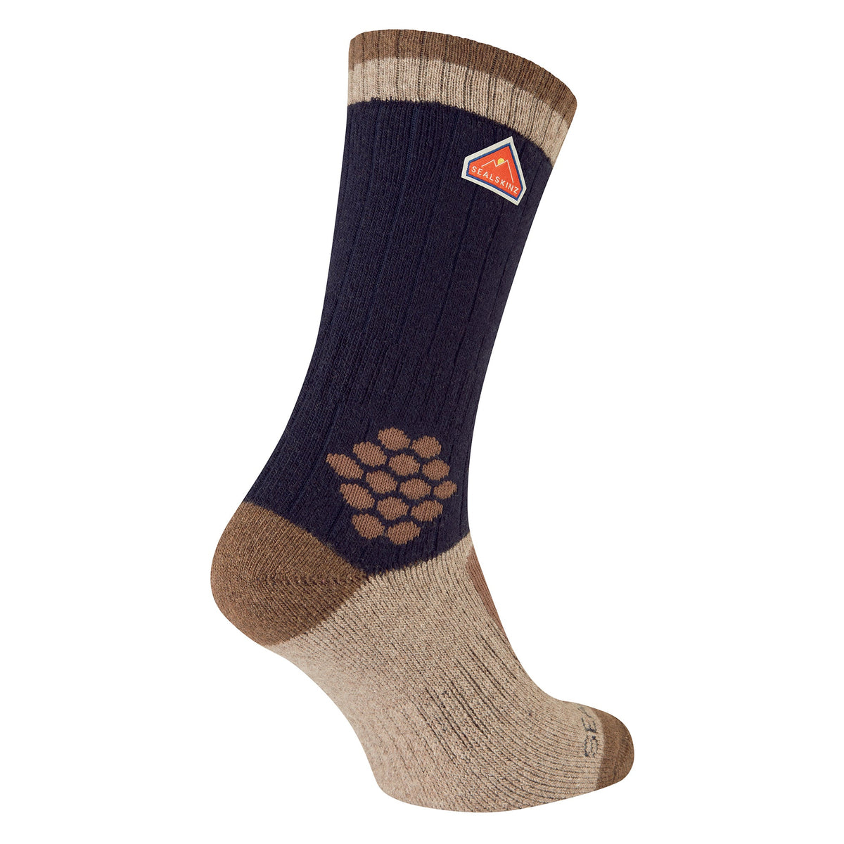 Recycled Wool Mid Colour Block Hiking Socks for Men and Women