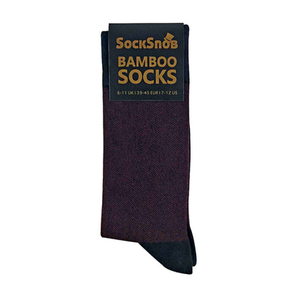 1 Pack Mens Luxury Breathable Bamboo Suit Dress Socks