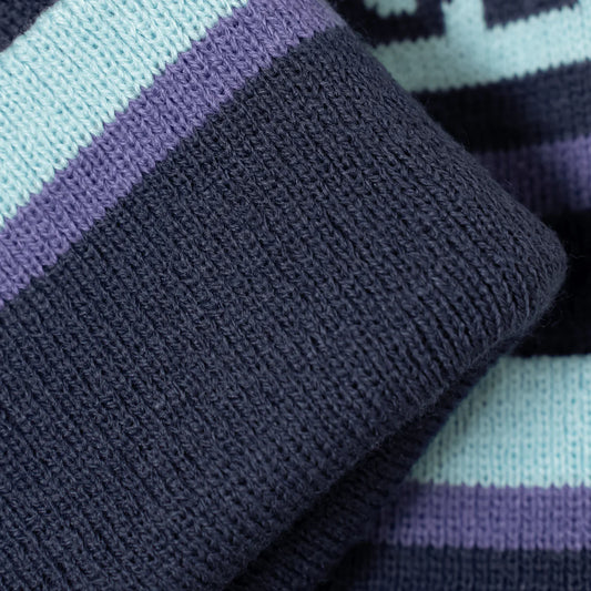 OddBalls Charcoal | Mint | Purple - Bobble Hat