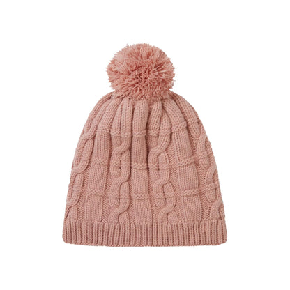 Mens & Ladies Waterproof Cold Weather Cable Knit Bobble Hat