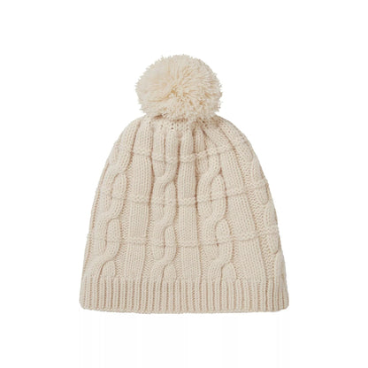 Mens & Ladies Waterproof Cold Weather Cable Knit Bobble Hat