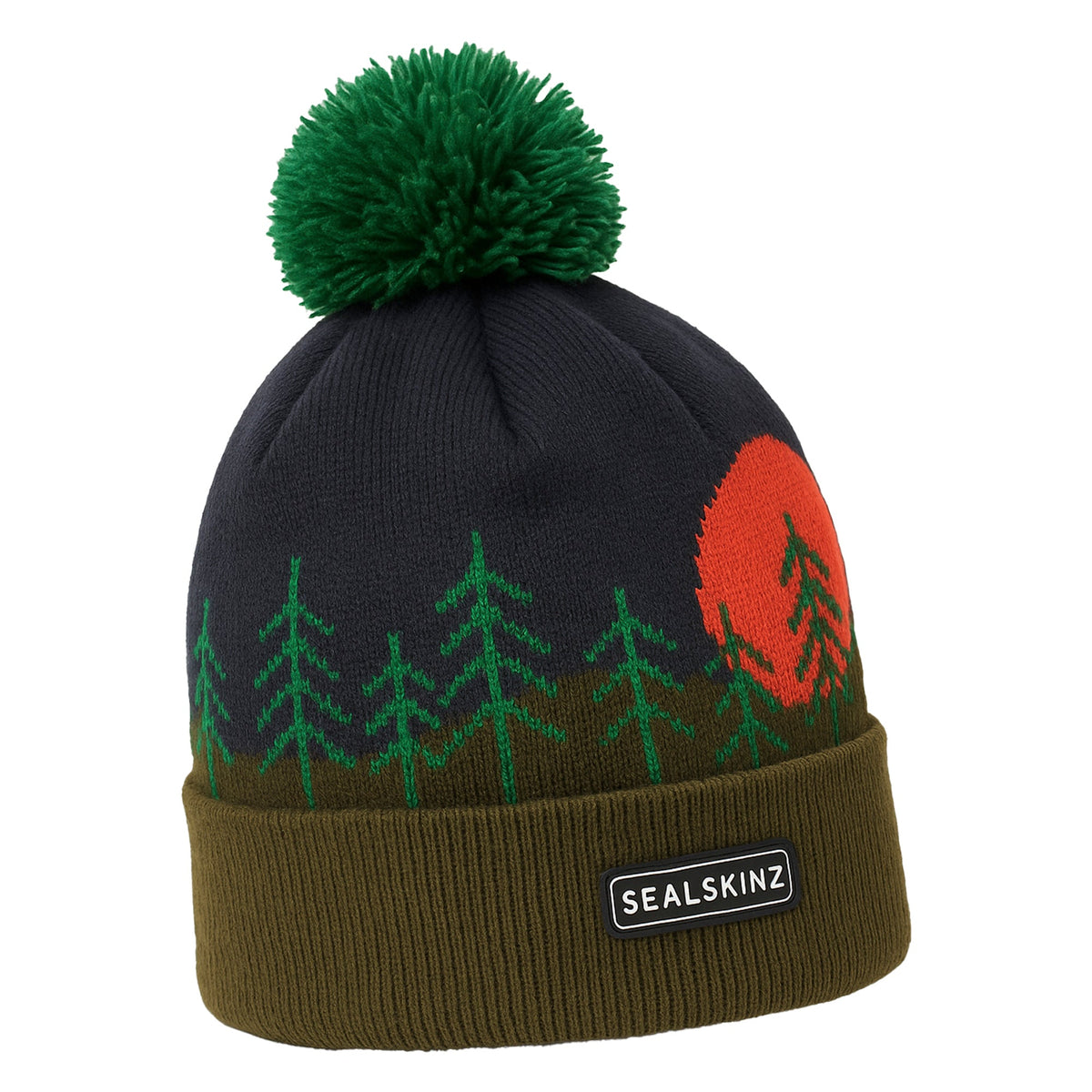 Waterproof Cold Weather Scenic Bobble Hat for Men and Women