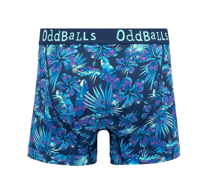 OddBalls Tropical - Mens Cotton Boxer Shorts