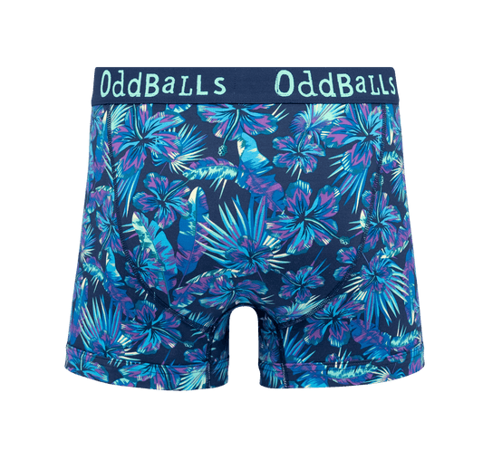 OddBalls Tropical - Mens Cotton Boxer Shorts