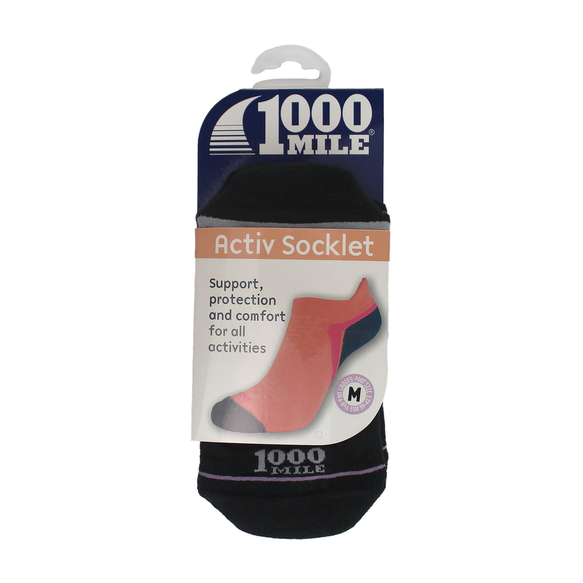 1 Pack Mens Single Layer Active Ankle Socks