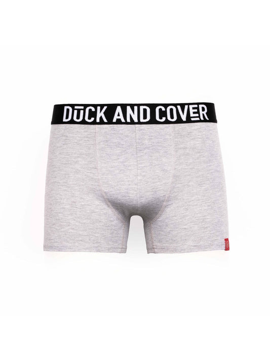 Duck & Cover Darton Boxers 2pk Grey Marl