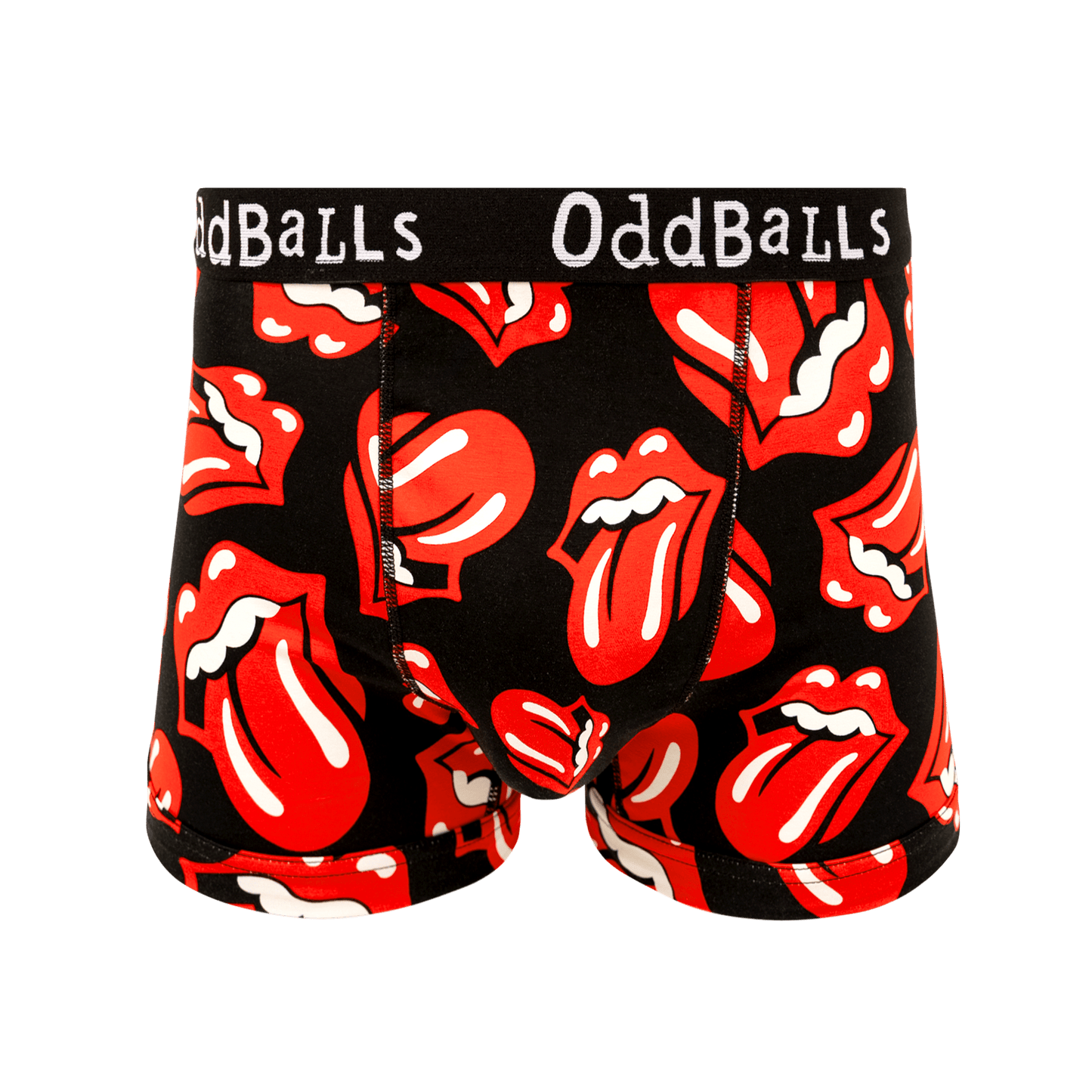 OddBalls The Rolling Stones Tongue - Mens Cotton Boxer Shorts