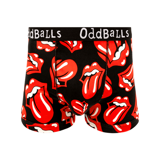 OddBalls The Rolling Stones Tongue - Mens Cotton Boxer Shorts