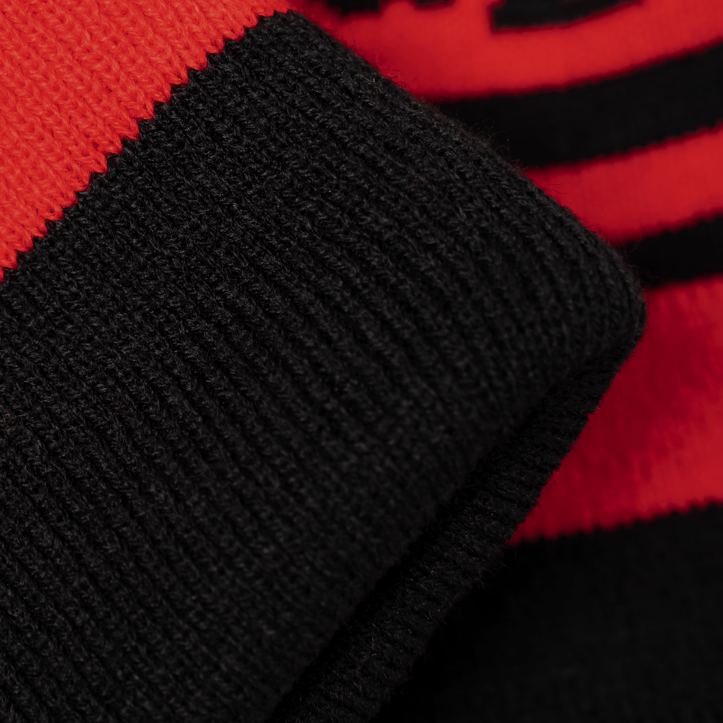 OddBalls Black | Scarlet - Bobble Hat