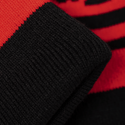 OddBalls Black | Scarlet - Bobble Hat