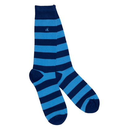 Beach Hut Sock Box - 2 Pairs of Bamboo Socks (His)