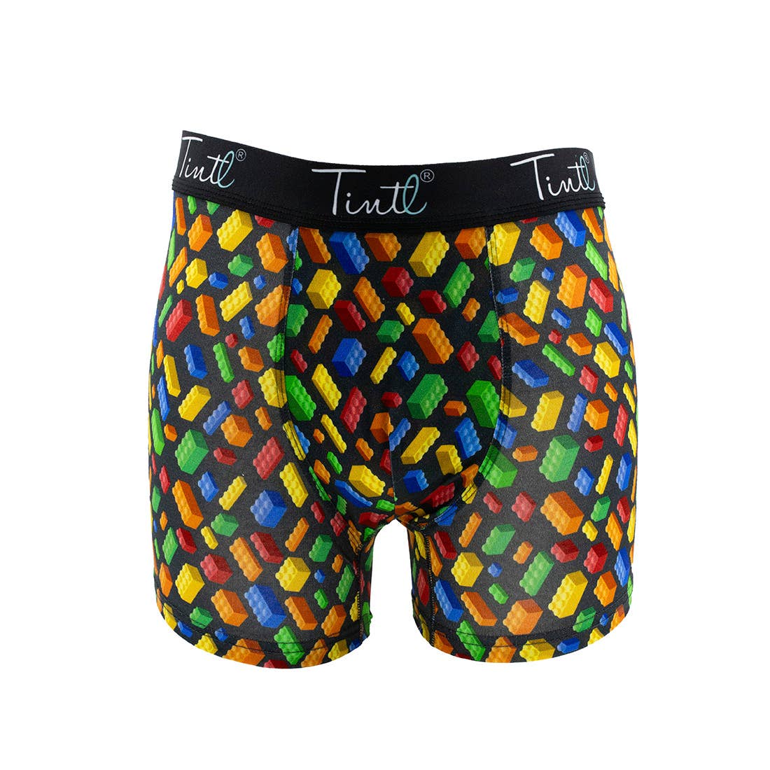 TINtl Men's Cotton Boxer Shorts Retro Bricks Print