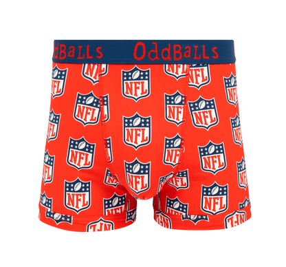 OddBalls NFL Red - Mens Cotton Boxer Shorts