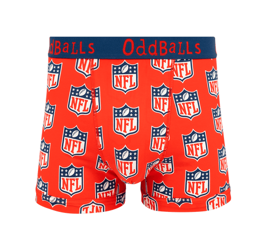 OddBalls NFL Red - Mens Cotton Boxer Shorts