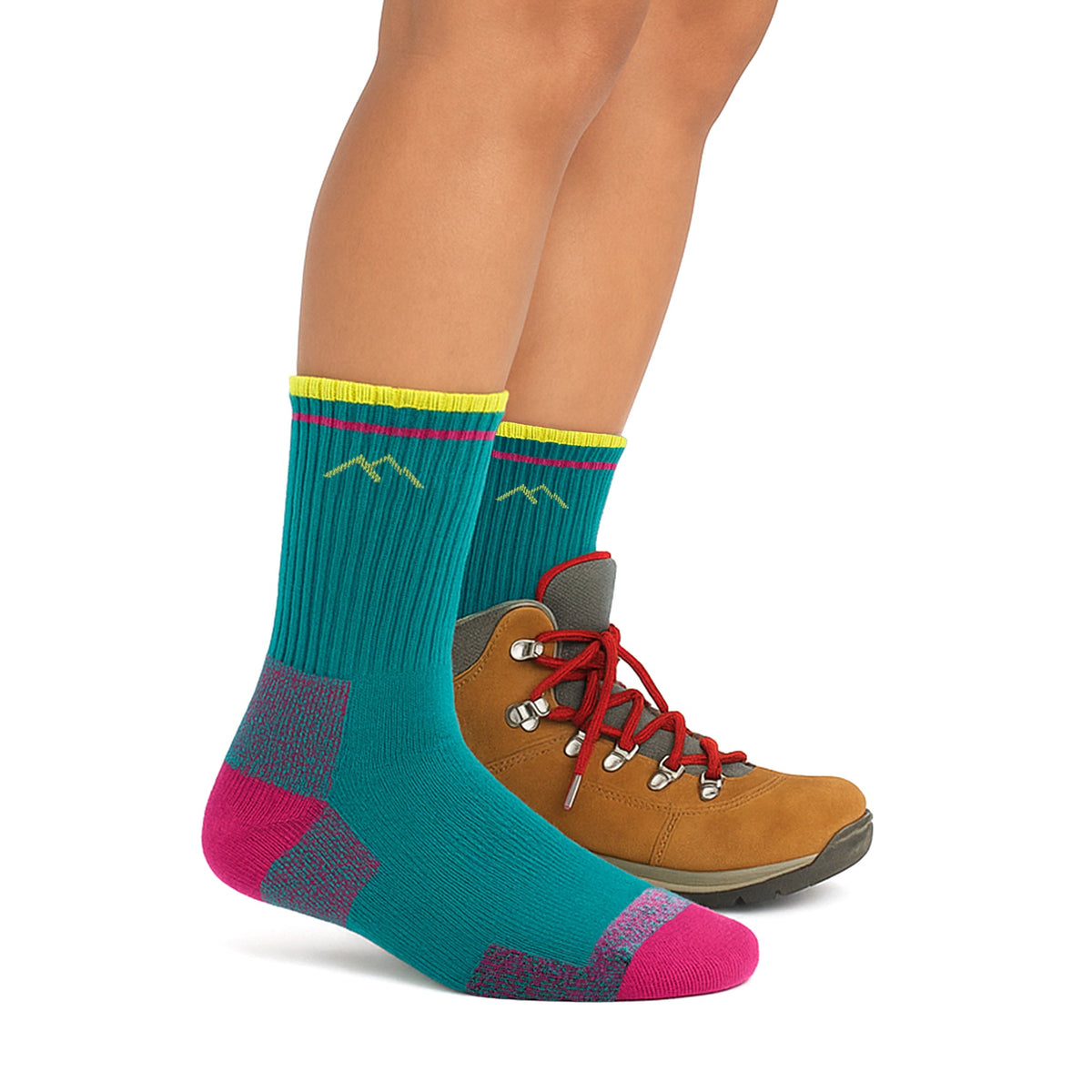 Ladies  Coolmax Hiker Micro Crew Midweight Seamless Hiking Socks