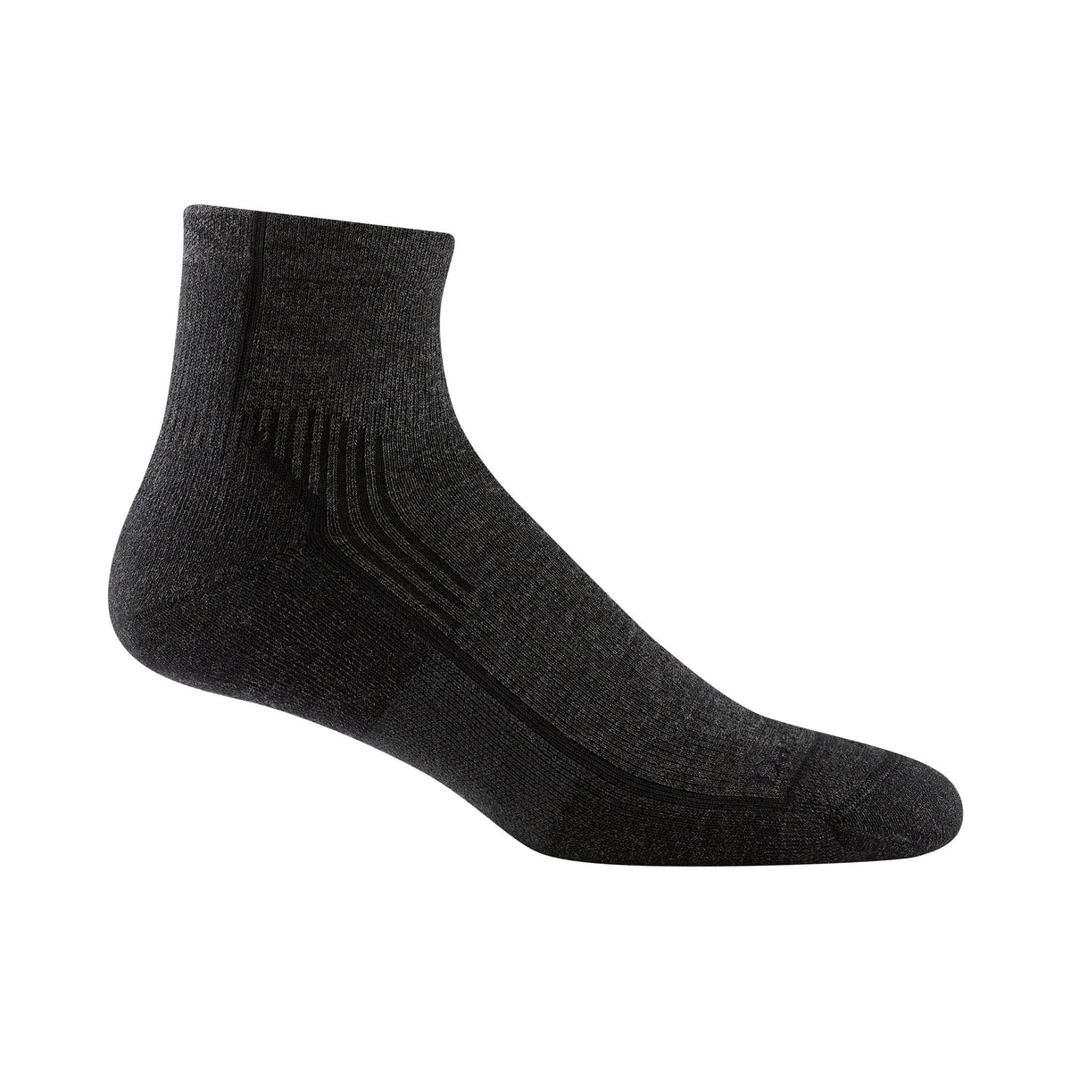 Mens Merino Wool Quarter Midweight Seamless Hiking Socks