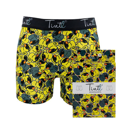 TINtl Men's Cotton Boxer Shorts Ducky Print