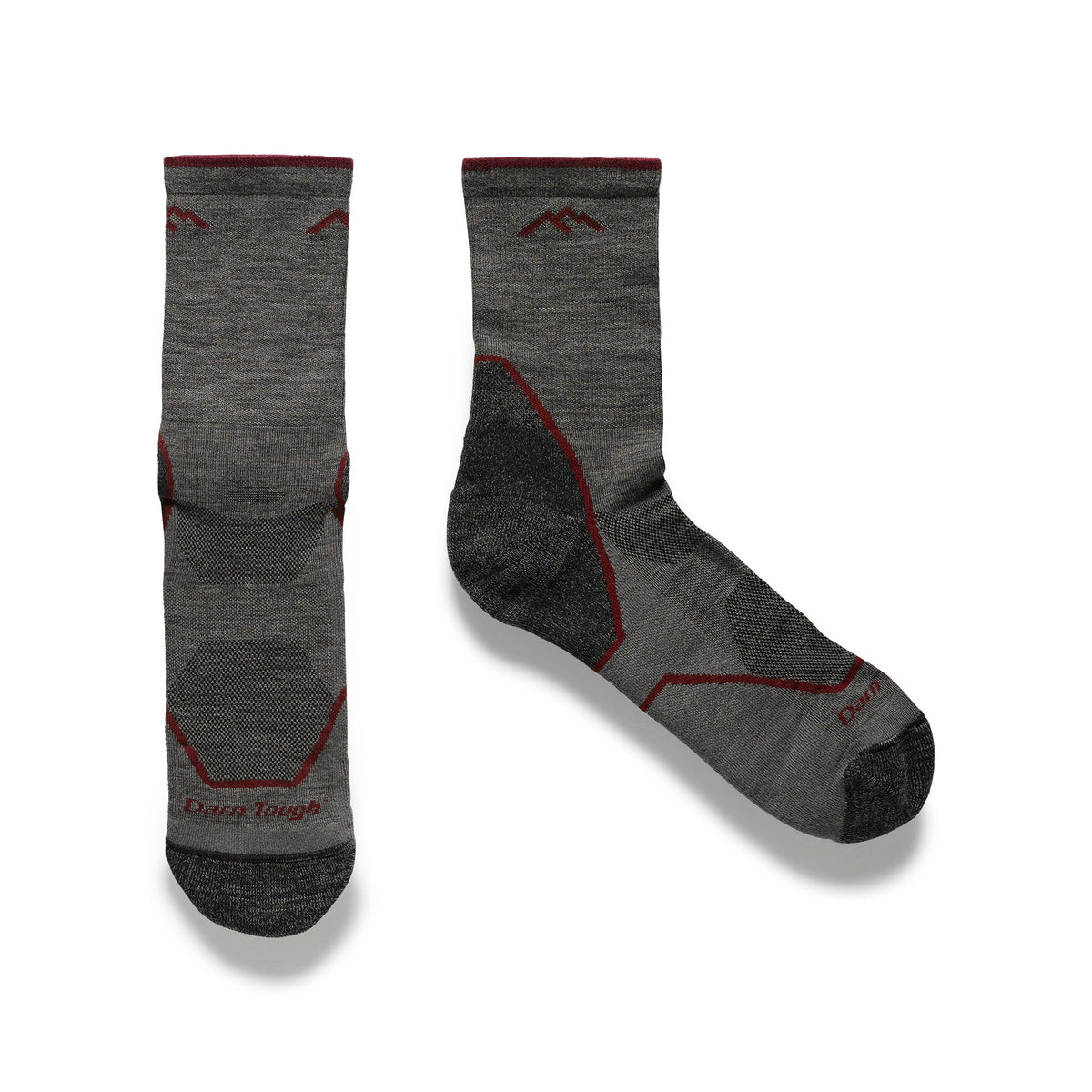 Mens Merino Wool Crew Lightweight Anti Blister Hiking Socks