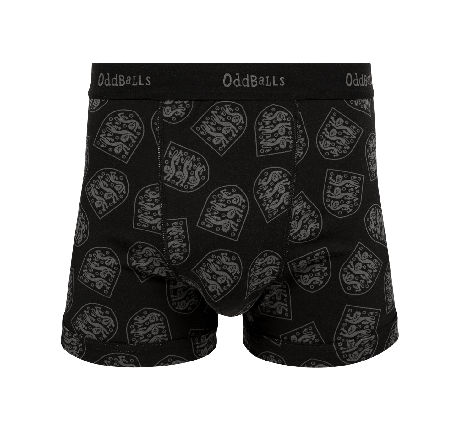 OddBalls England FA Black - Mens Cotton Boxer Shorts