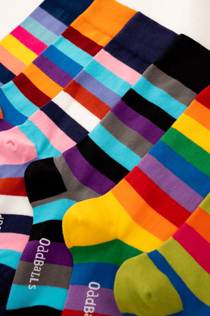 Stripes Bundle - 6 Pack Sock Bundle OddBalls