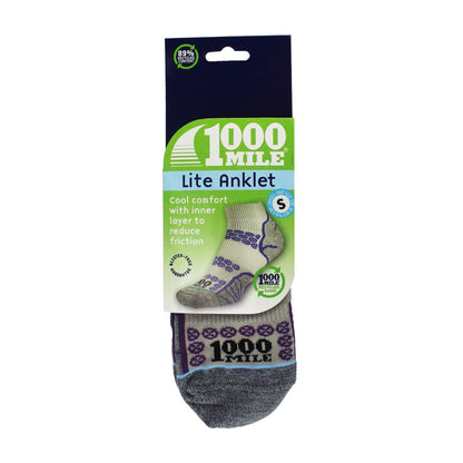 1 Pack Ladies Lite Anklet Double Layer Socks