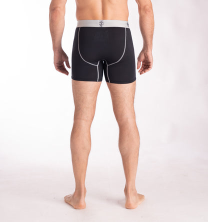 3-pack: IKON X Men's 6" Boxers - Black/Silver