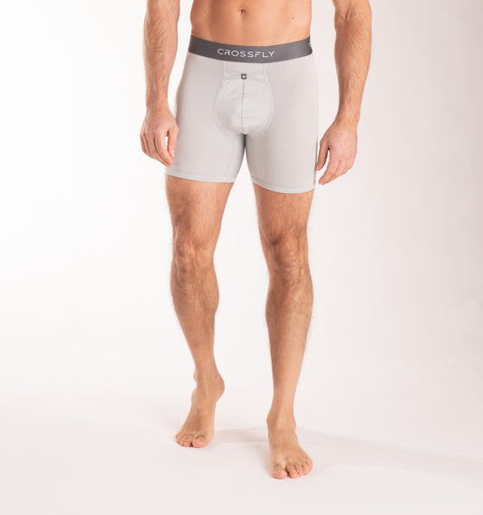 IKON X Men's 6" Boxers - Silver/Charcoal