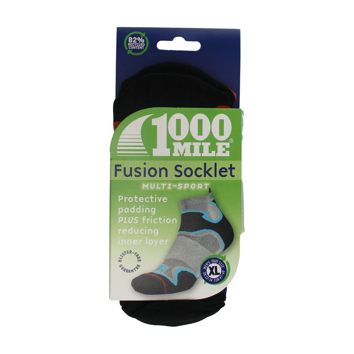 1 Pack Mens Double Layer Fusion Ankle Socks