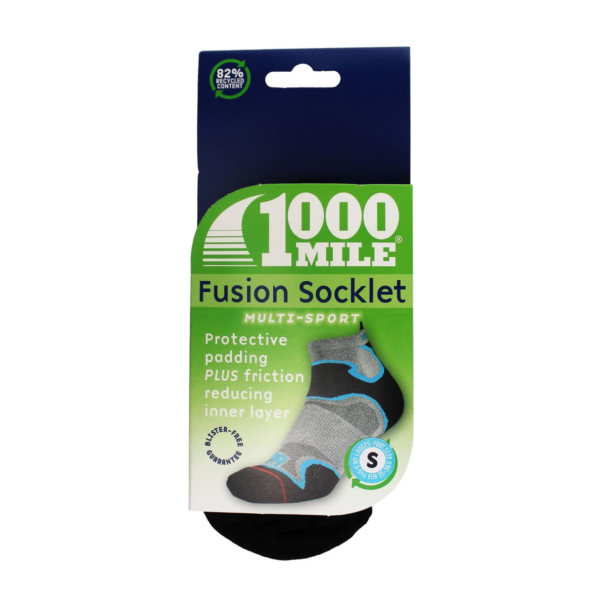 1 Pack Ladies Fusion Ankle Repreve Socks