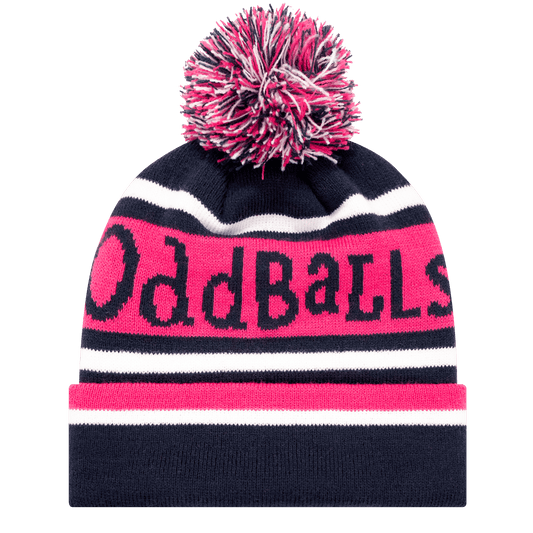 Navy | Pink | White - Bobble Hat OddBalls