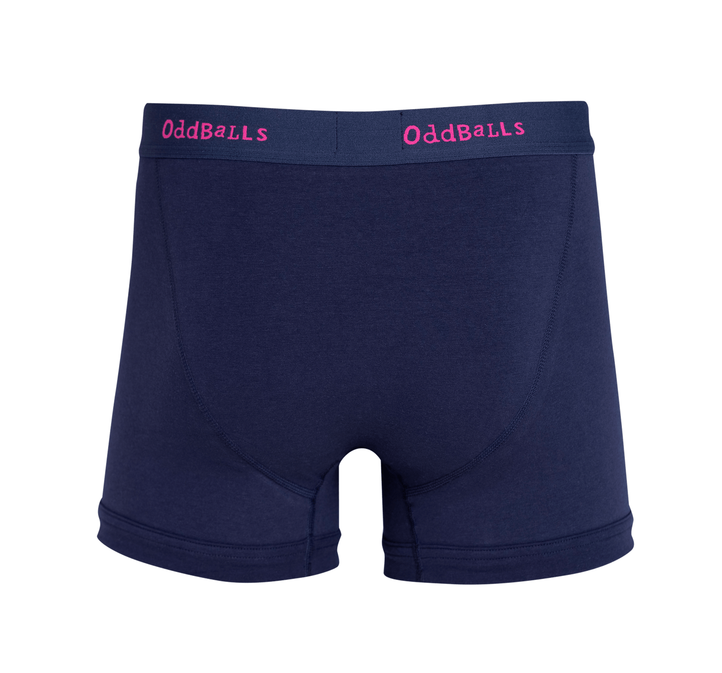 OddBalls Navy & Magenta - Mens Cotton Boxer Shorts