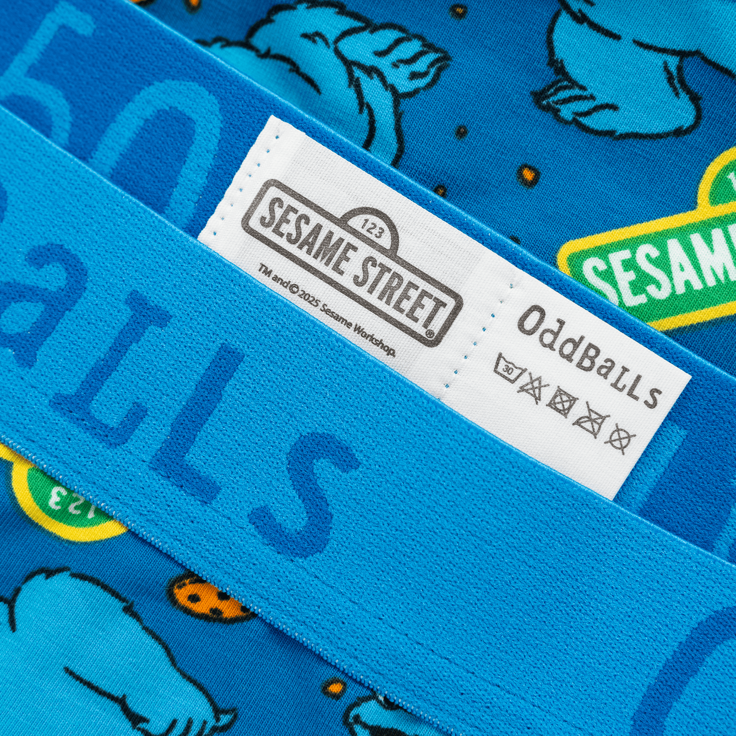 OddBalls Cookie Monster - Mens Cotton Boxer Shorts