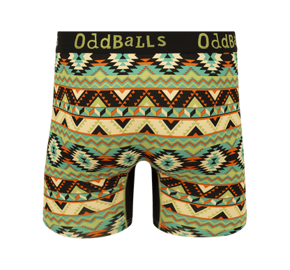 OddBalls Wild West - Mens Bamboo Boxer Shorts