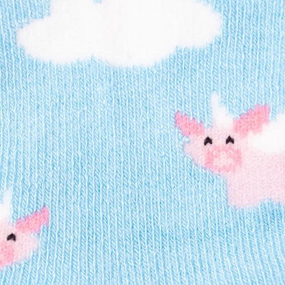 Children's Flying Pig Bamboo Socks