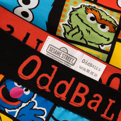 Sesame Street - Mens Cotton Boxer Shorts OddBalls