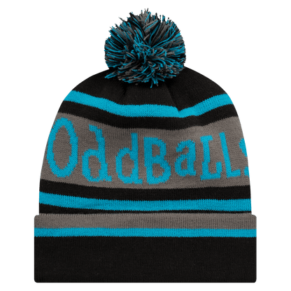 OddBalls Black | Grey | Sky - Bobble Hat