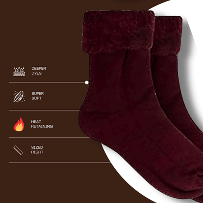 6 Pairs Men's Ultra Soft Thermal Fluffy Bed Socks Cozy Warm Insulated Lounging and Sleeping Socks in Stylish Designs for Winter Comfort UK Sizes 6-11 by Sock Stack