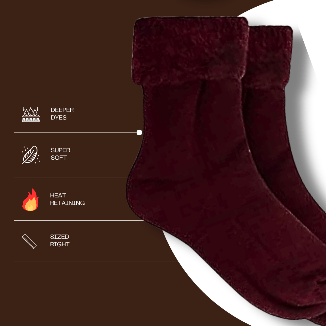 3 Pairs Mens Super Soft Fluffy Thermal Bed Socks Warm Cozy Stylish Designs UK Sizes 6-11 Perfect Gift by Sock Stack