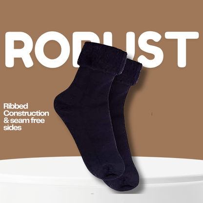 6 Pairs Men's Ultra Soft Thermal Fluffy Bed Socks Cozy Warm Insulated Lounging and Sleeping Socks in Stylish Designs for Winter Comfort UK Sizes 6-11 by Sock Stack