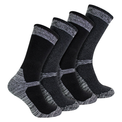 4 Pack Mens Cotton Reinforced Industrial Outdoor Work Socks