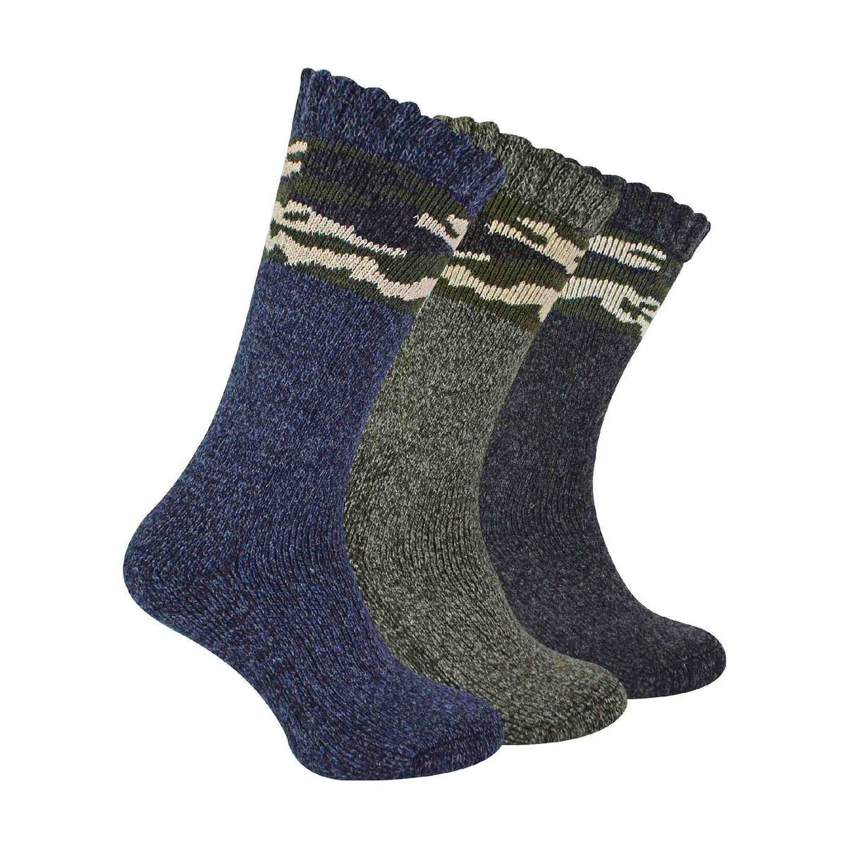 3 Pack Mens Thick Warm Merino Wool Socks