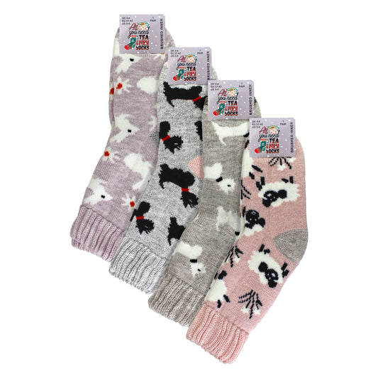 4 Pairs Ladies Thick Warm Bed Socks