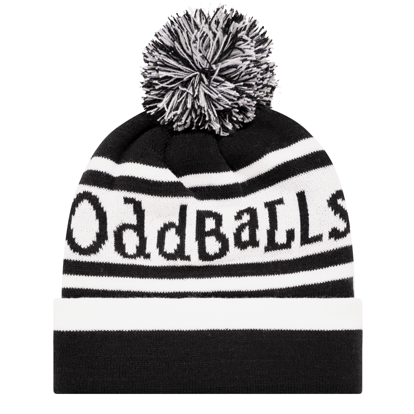 OddBalls Black | White - Bobble Hat