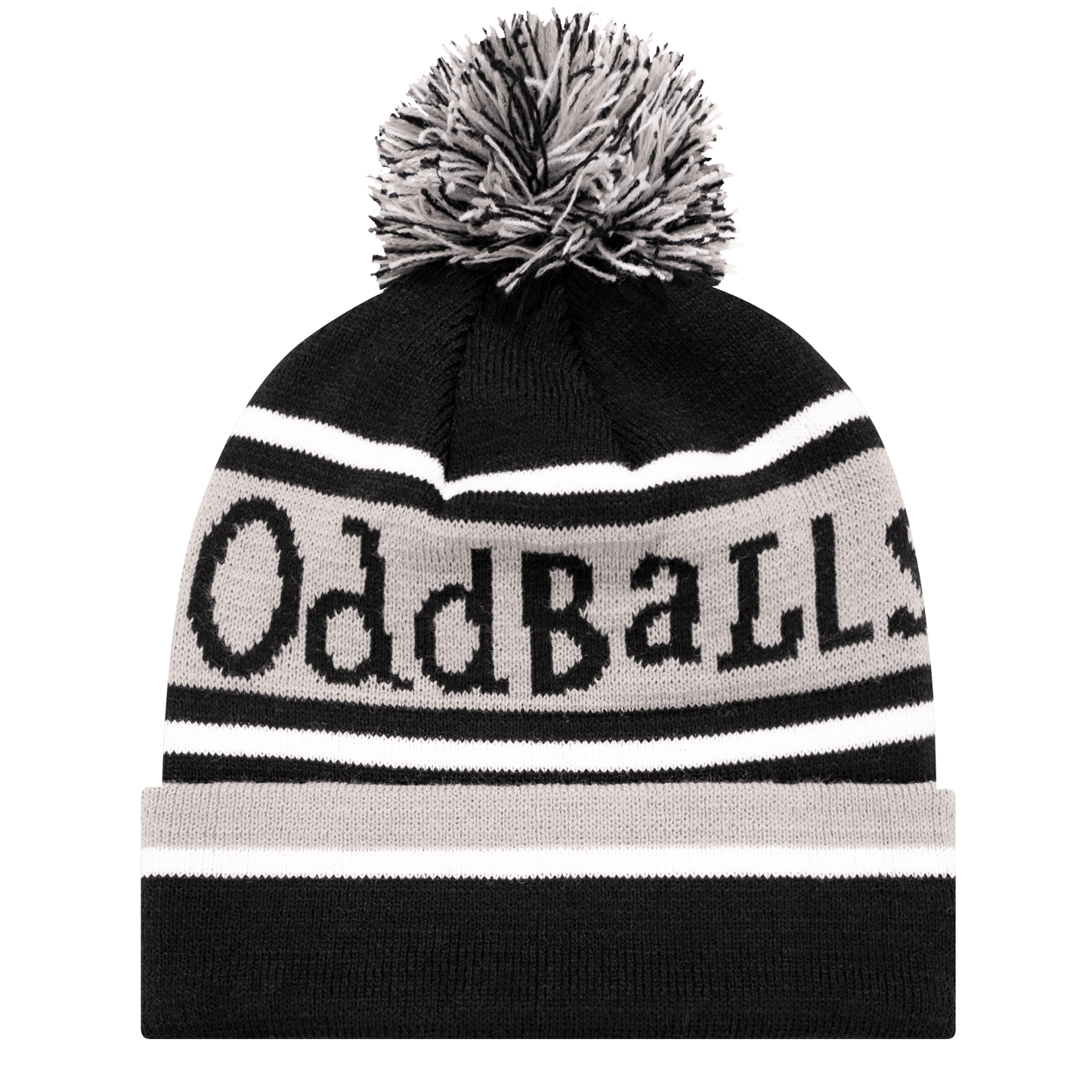OddBalls Black | Grey | White - Bobble Hat
