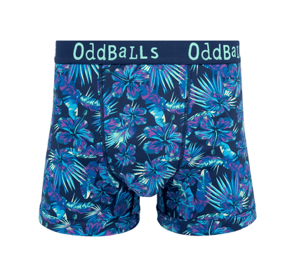 OddBalls Tropical - Mens Cotton Boxer Shorts
