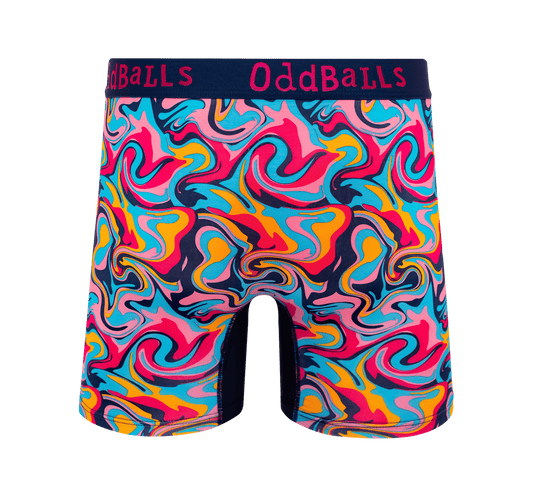 OddBalls Ripple - Mens Bamboo Boxer Shorts