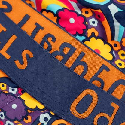OddBalls Peace and Love - Mens Bamboo Boxer Shorts