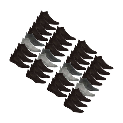 Mens Low Cut Trainer Gym Socks with Grips (Multipack Options)